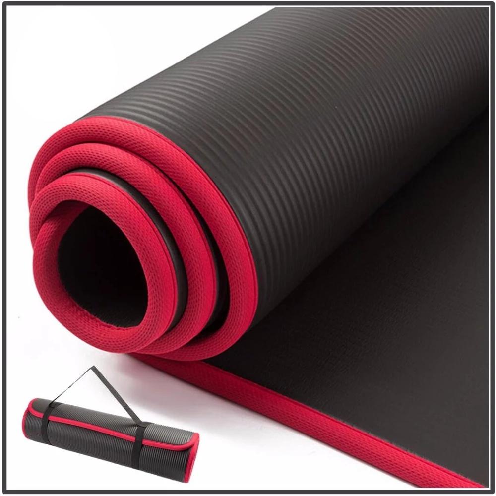 XEOVHV Yoga Mat 10mm Thick for Men & Women - Non Slip Exercise Mat for Home  Yoga, Pilates, Stretching, Floor & Fitness Workouts