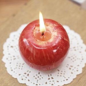 Red Apple Shape Fruit Scented Candle