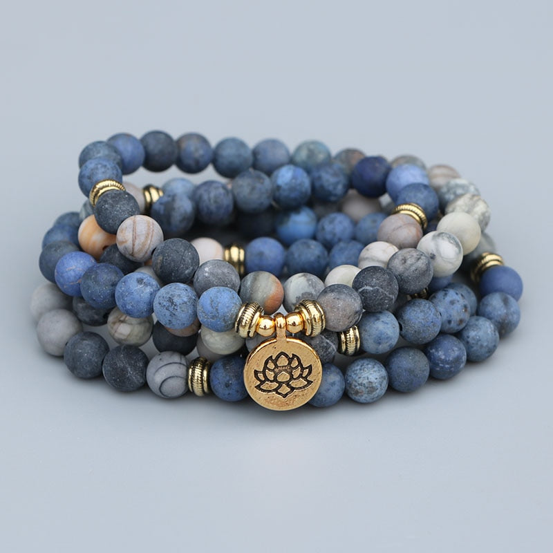 Mala Beads Lotus Bracelet